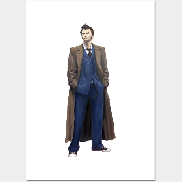 The 10th Dr Who: David Tennant Wall Art by Kavatar